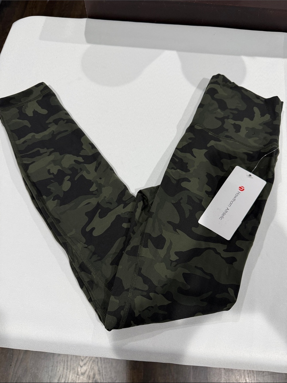 Hawthorn athletic women’s Camo leggings - Olive Green & Black